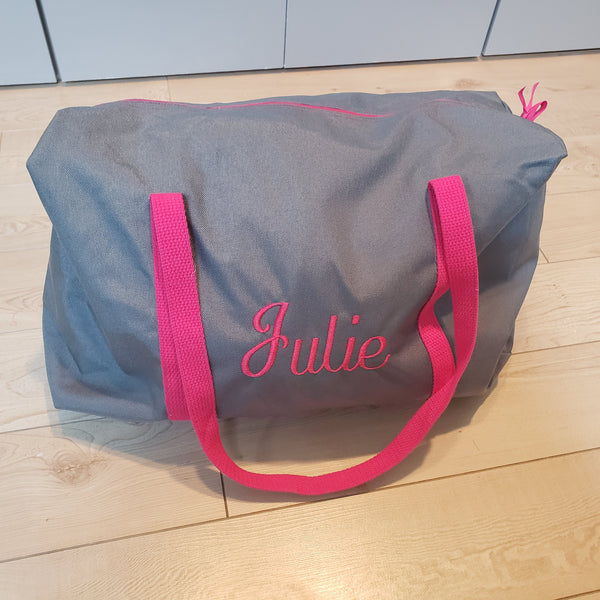 Light Pink Glitter Round Duffle Bag – pompomz
