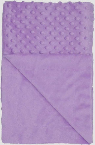 Lavender Minky Dot Blanket