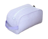 Purple Seersucker Toiletry Bag